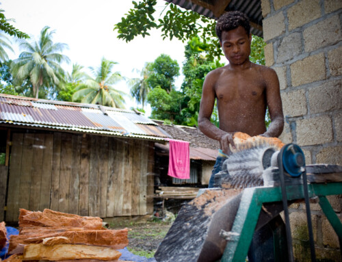 Small sago project in Papua